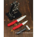 3 Pcs Ceramic Knives With A Acrylic Block
